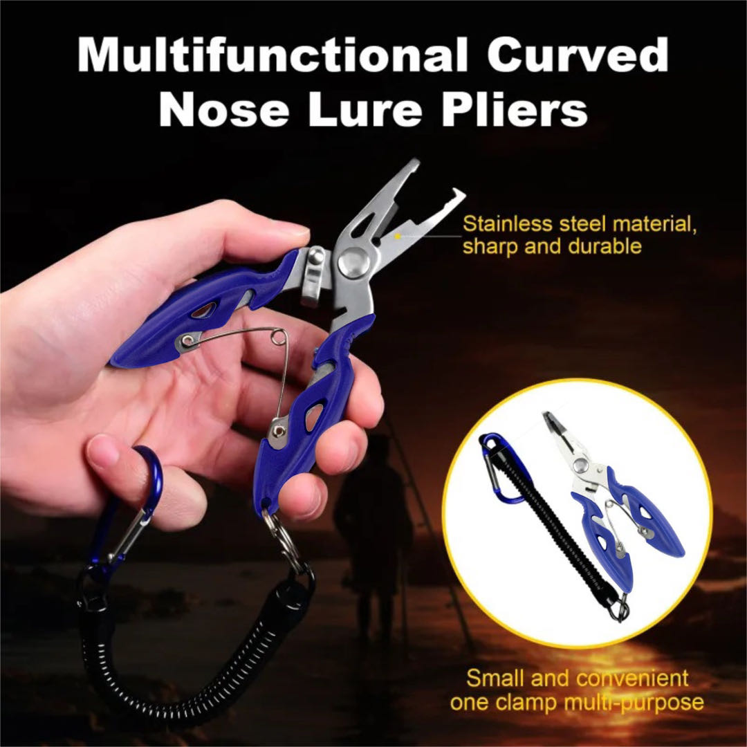 Fishing Hook Remover - Alicates multifuncionales de boca curvada para