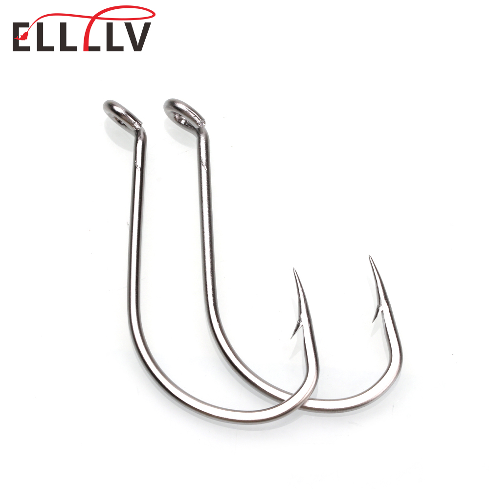 Fishing Hook Offset - Ellllv-anzuelo de pulpo de acero inoxidable,