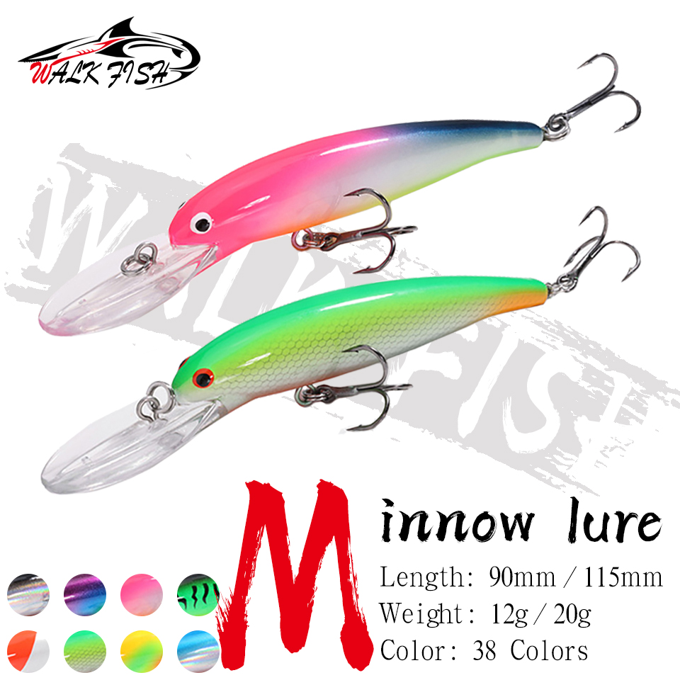 WALK FISH-Señuelos de pesca fl - Fishing Hook Size reseña y precio